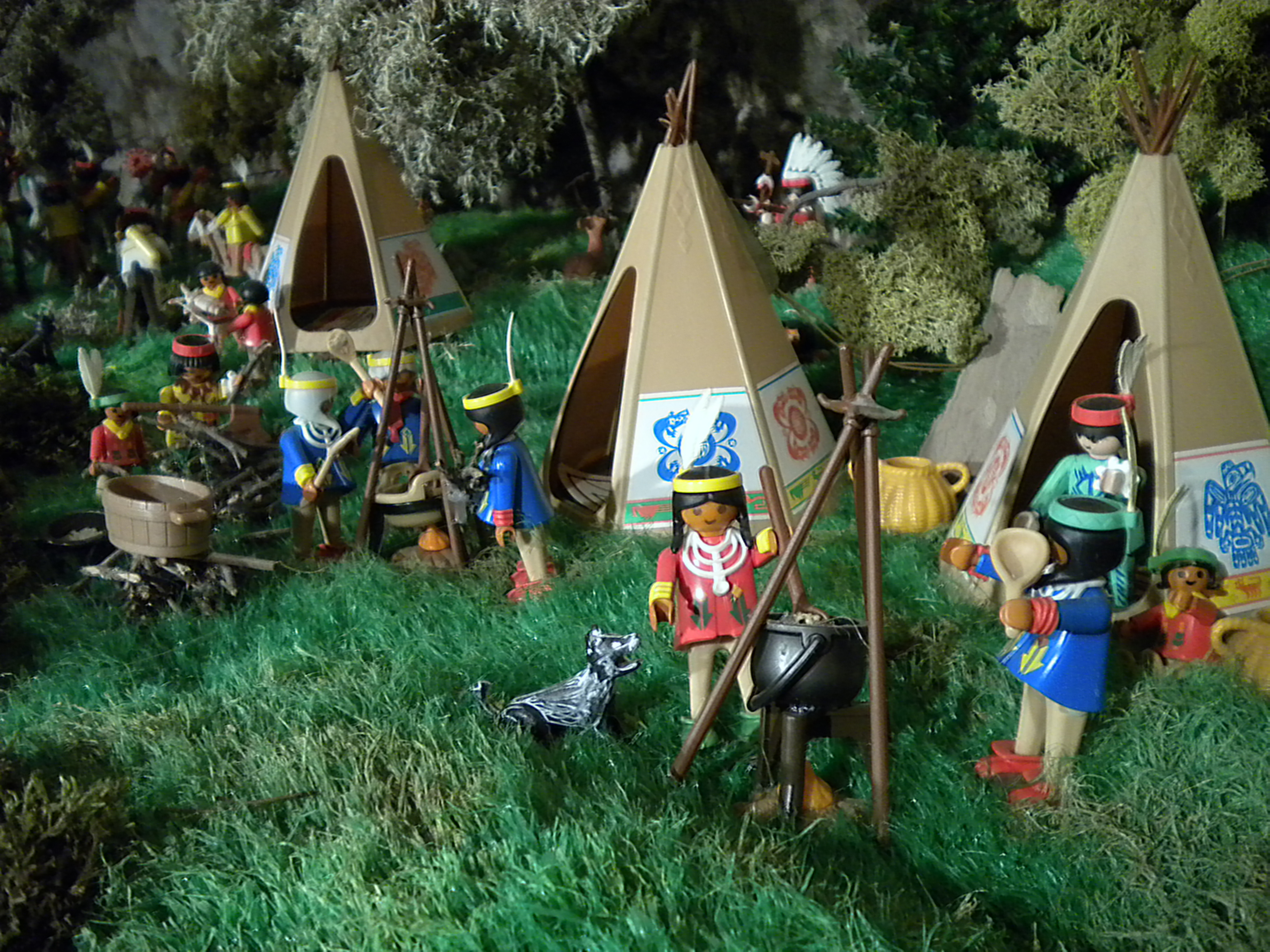 Le camp indien - Décor 