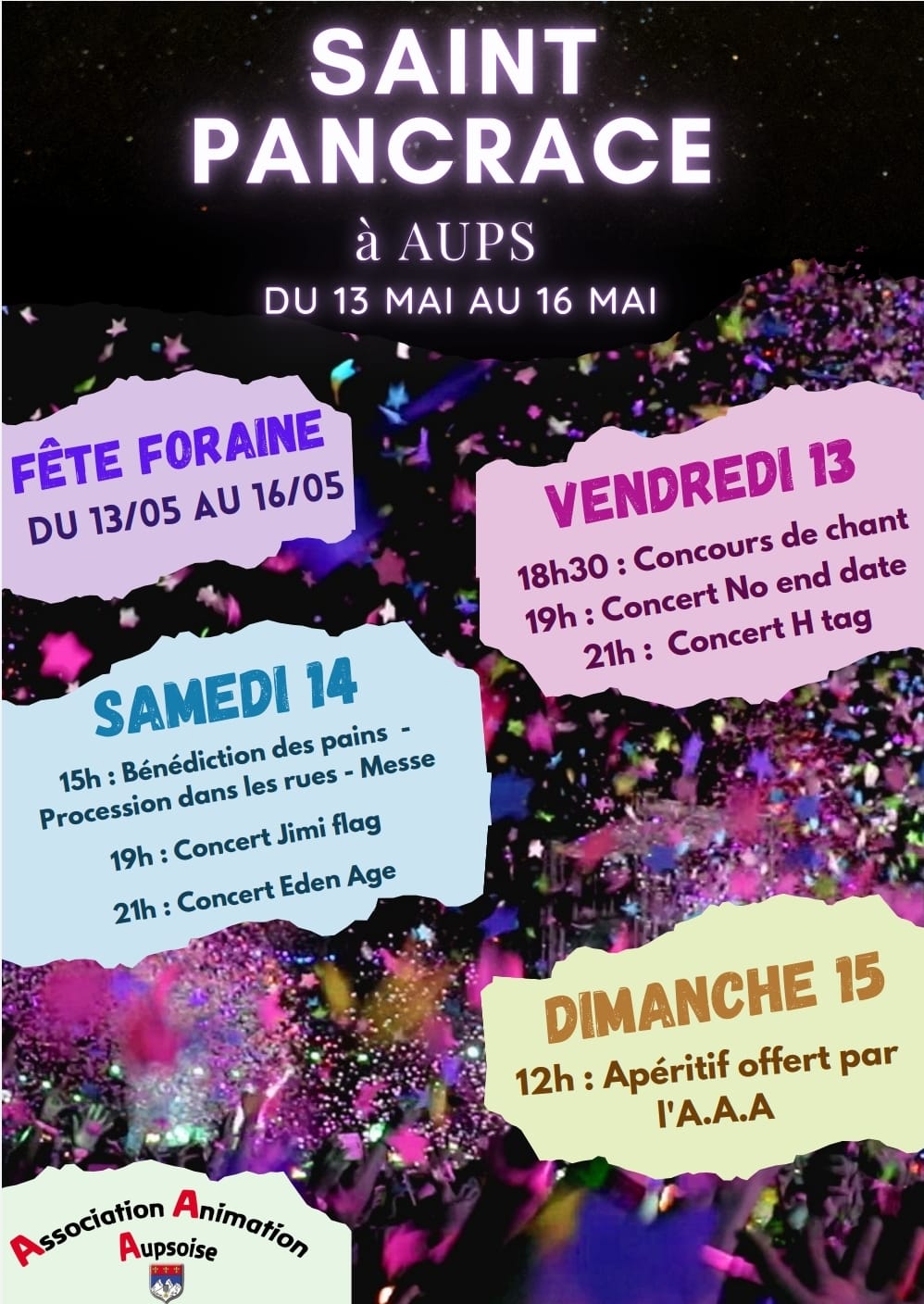Affiche 2022 Saint Pancrace - Aups - Saint Pancrace - Aups
