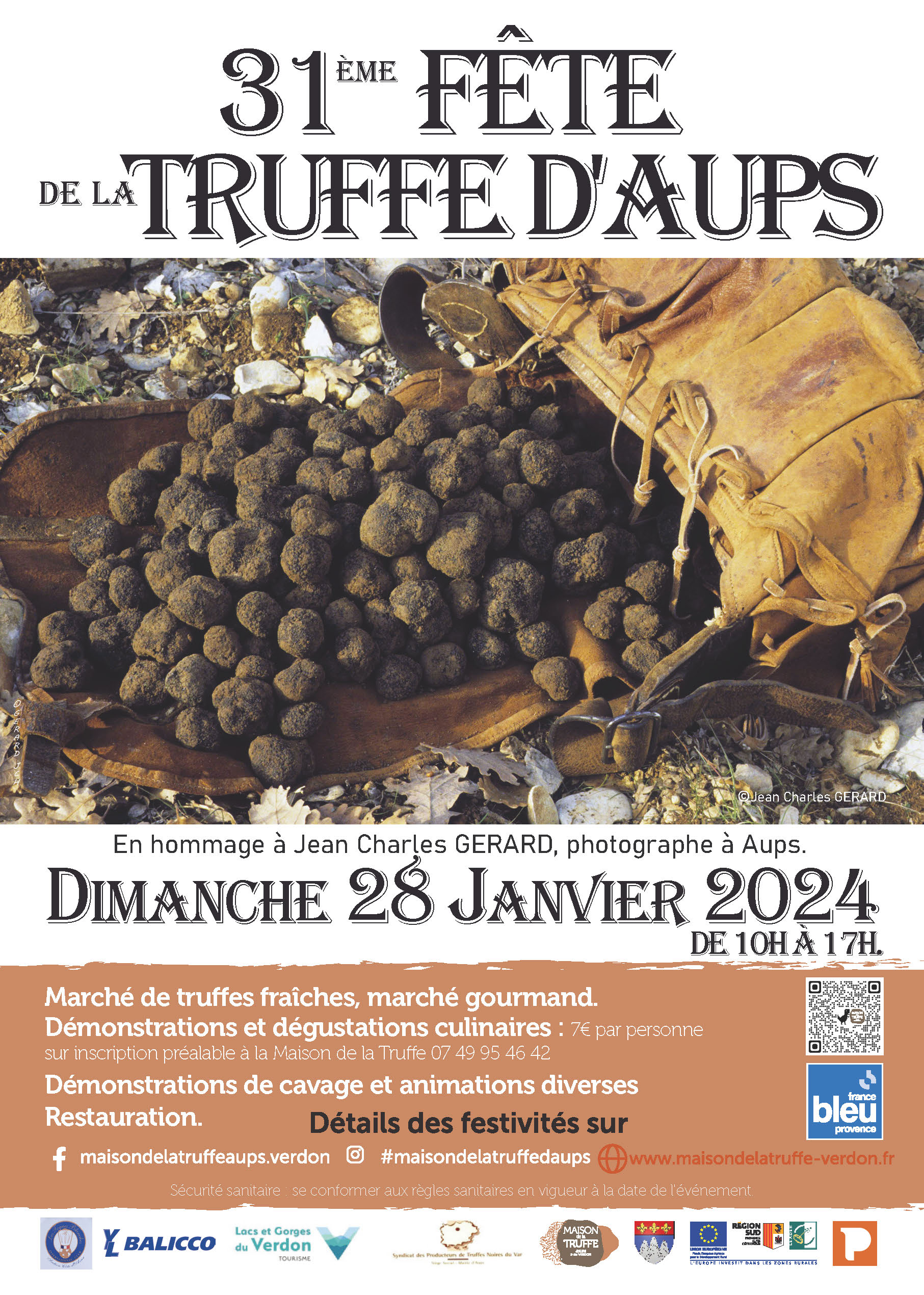 Affiche 2023 - 30ème Fête de la Truffe d'Aups