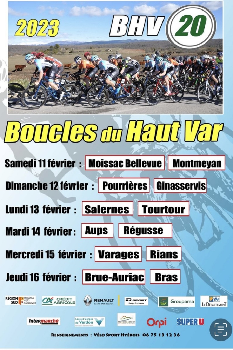 Affiche 2023 - Boucles du Haut-Var 2023