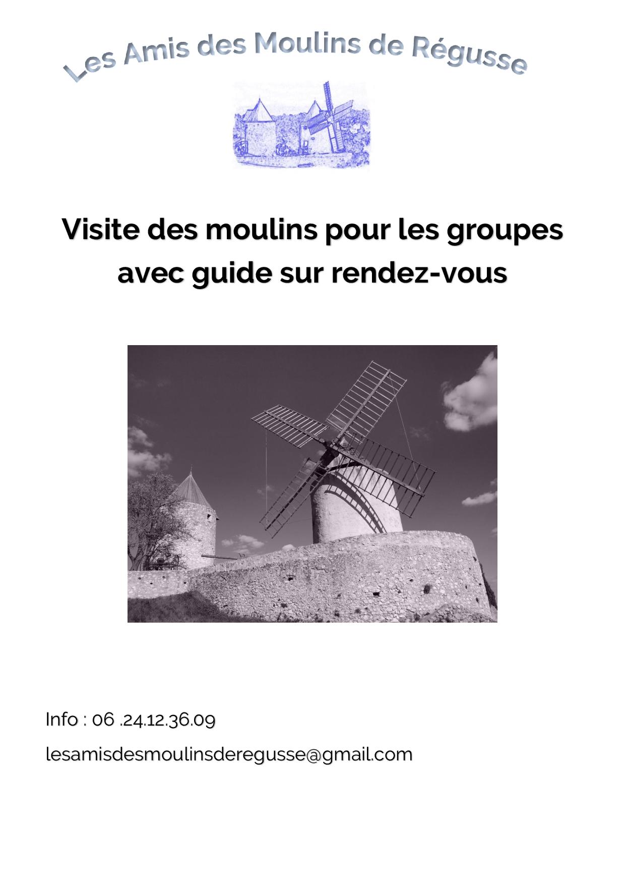 Visites commentées du Moulins pour les groupes - Visites commentées du Moulins pour les groupes