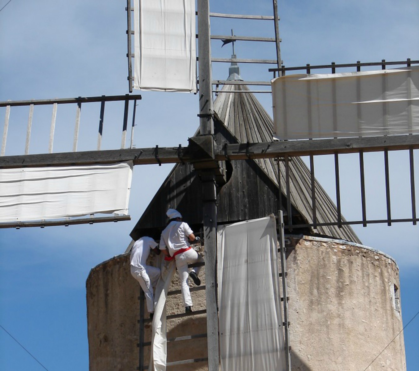 Voilage du moulin - Le moulin à vent