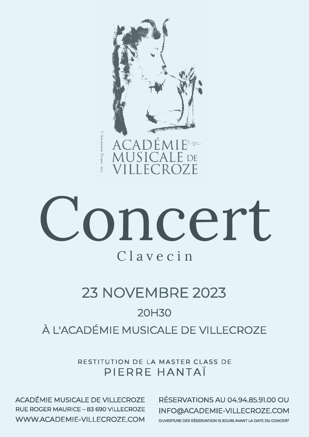 Concert de clavecin - Concert Académie Musicale