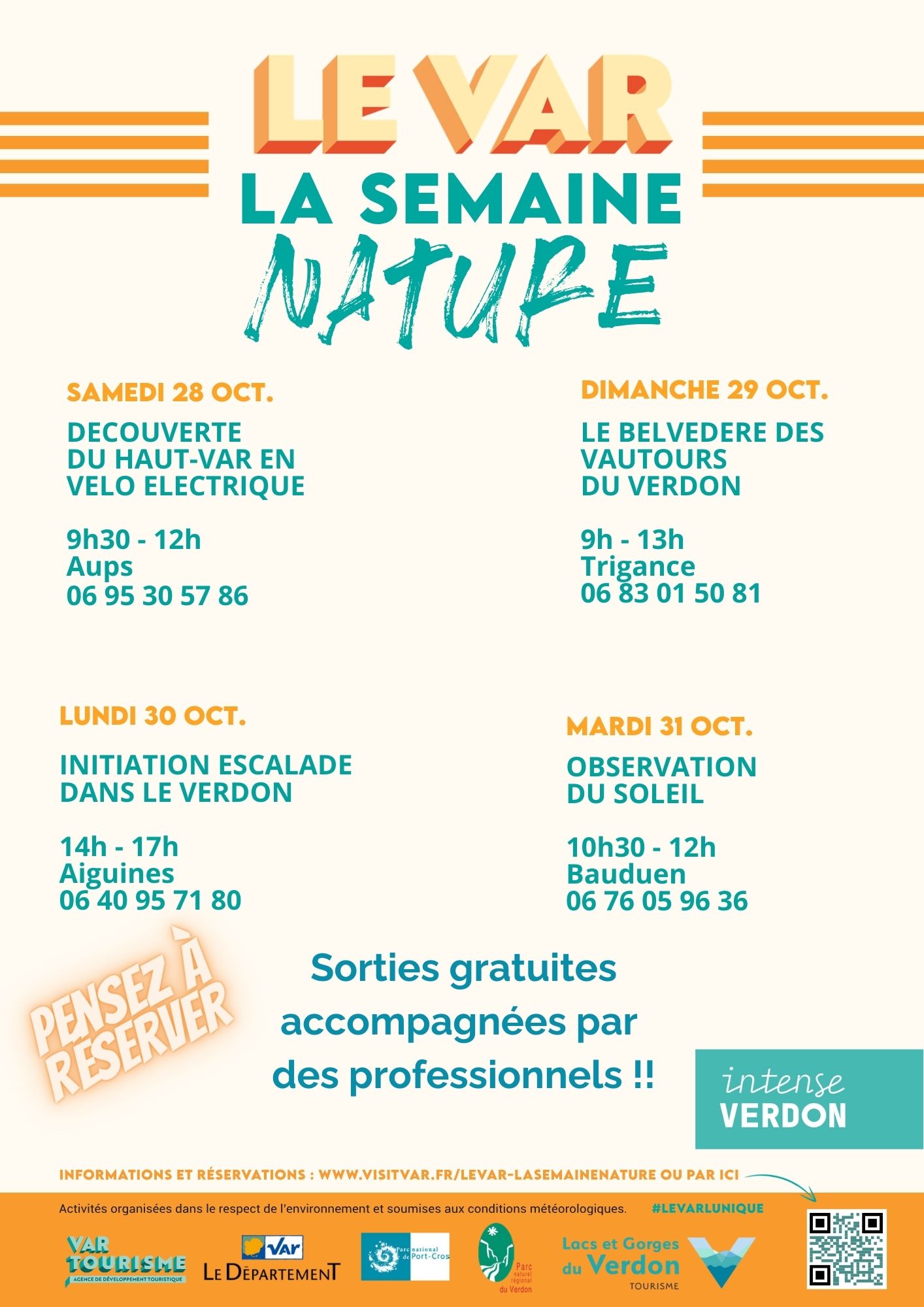 Affiche Lacs et Gorges du Verdon Tourisme - Le Var, la Semaine Nature !