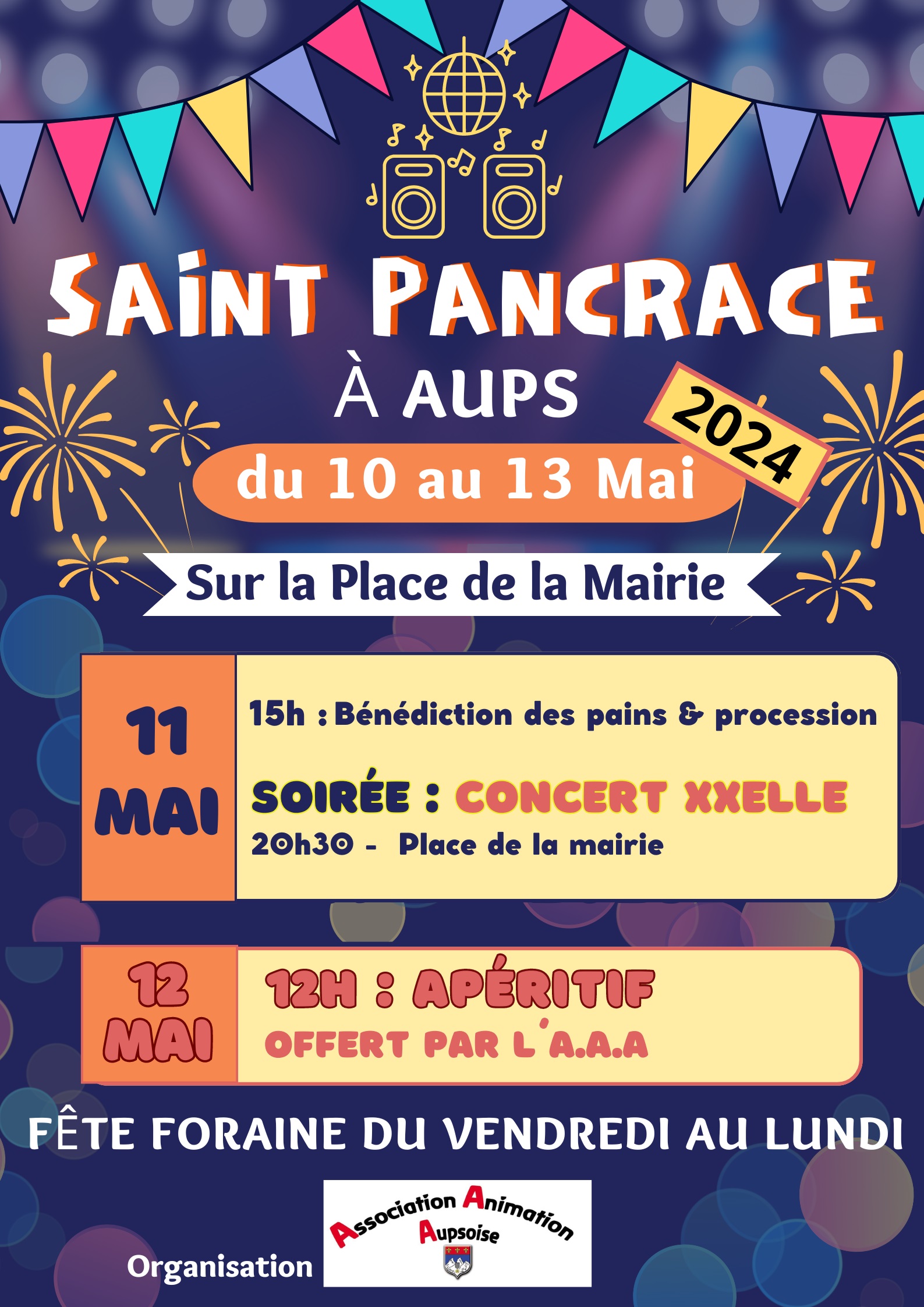 Affiche 2024 - Saint Pancrace - Aups