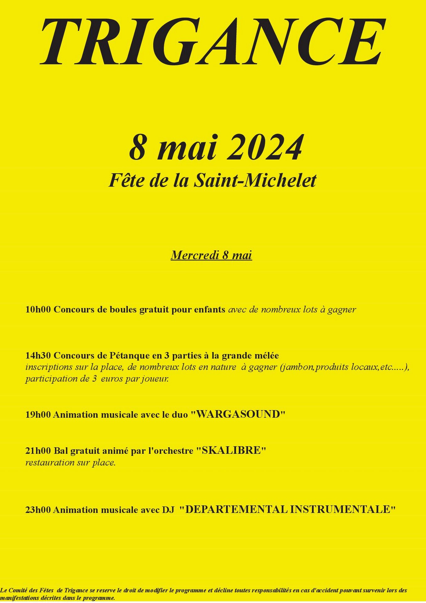 Affiche 2024 - Fête de la Saint - Michelet