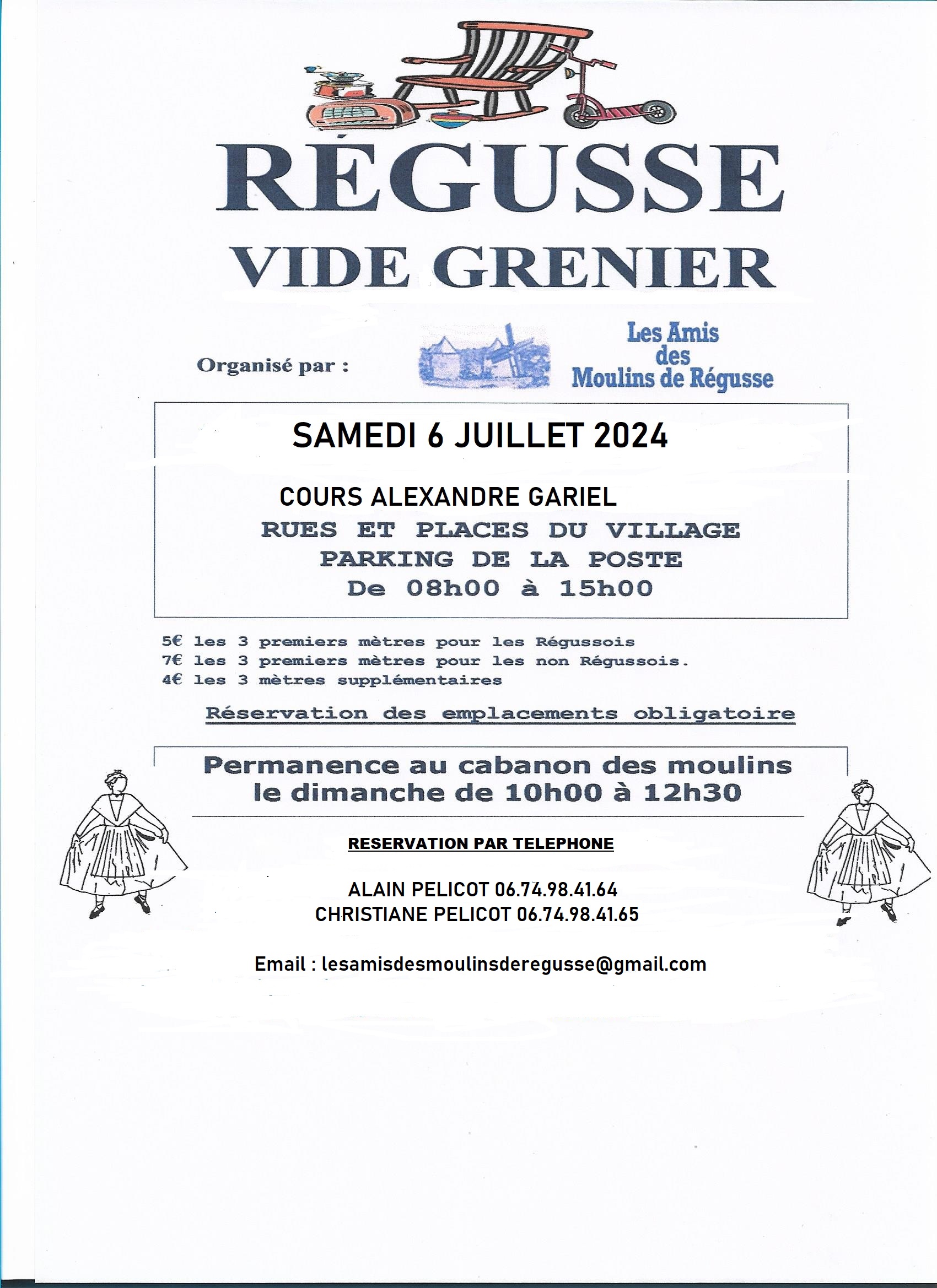 Vide-greniers6 juillet Régusse - Vide-greniers Régusse