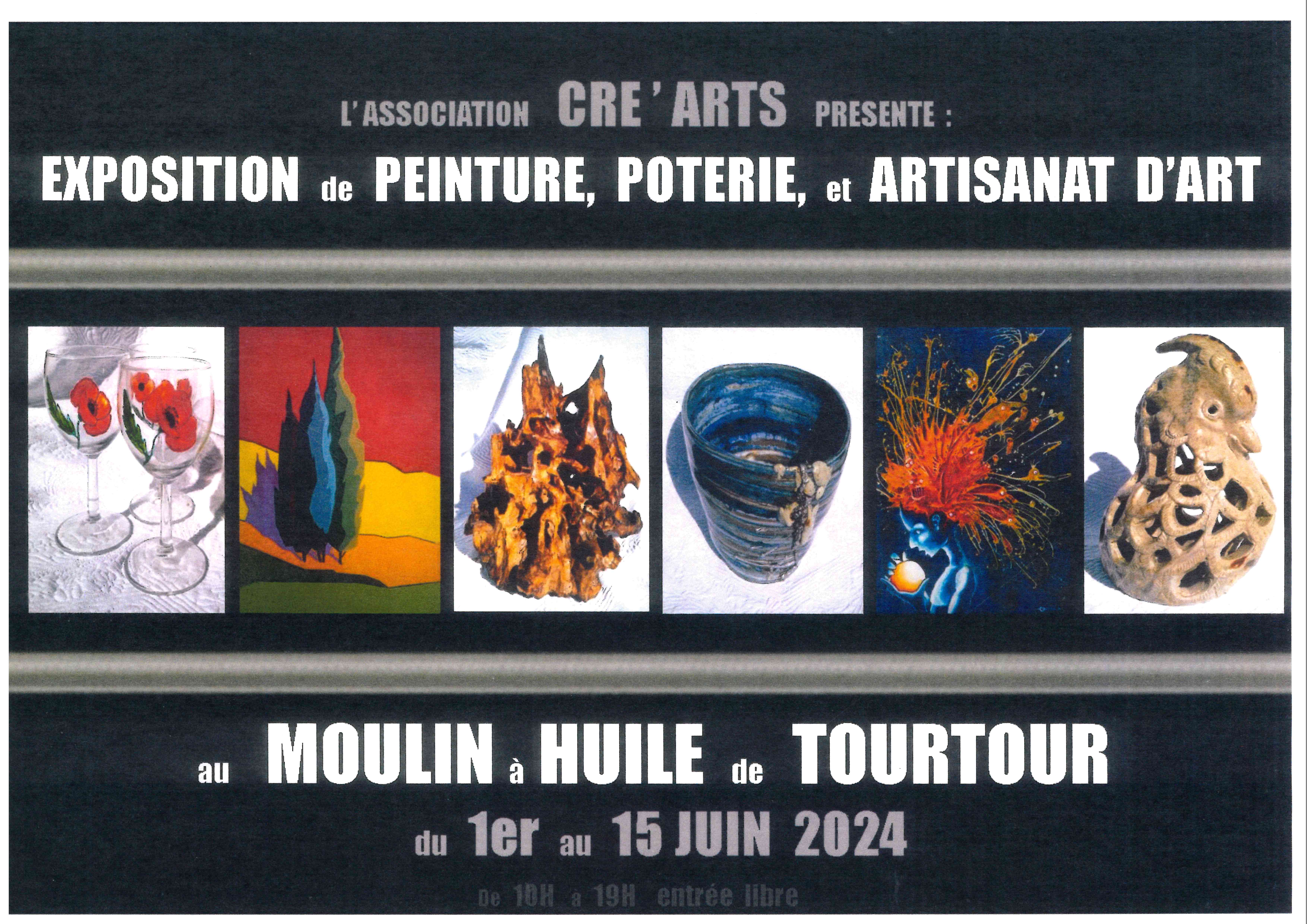 Exposition 1ère quinzaine de juin - Exposition CRE'ARTS