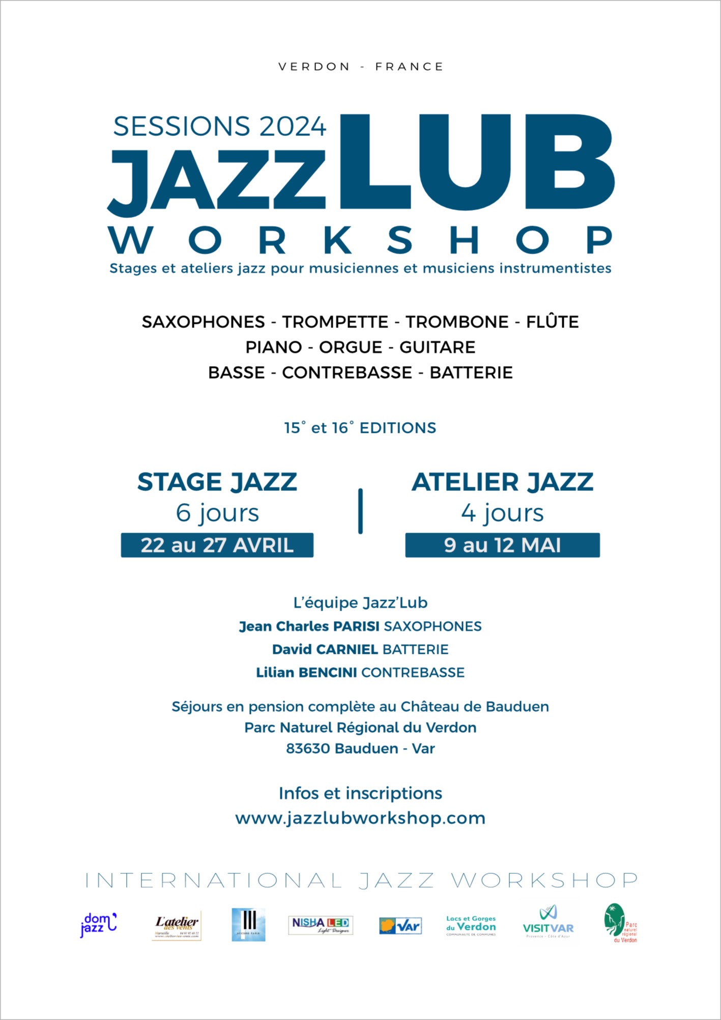 stage 2024 - Jazz'Lub Workshop