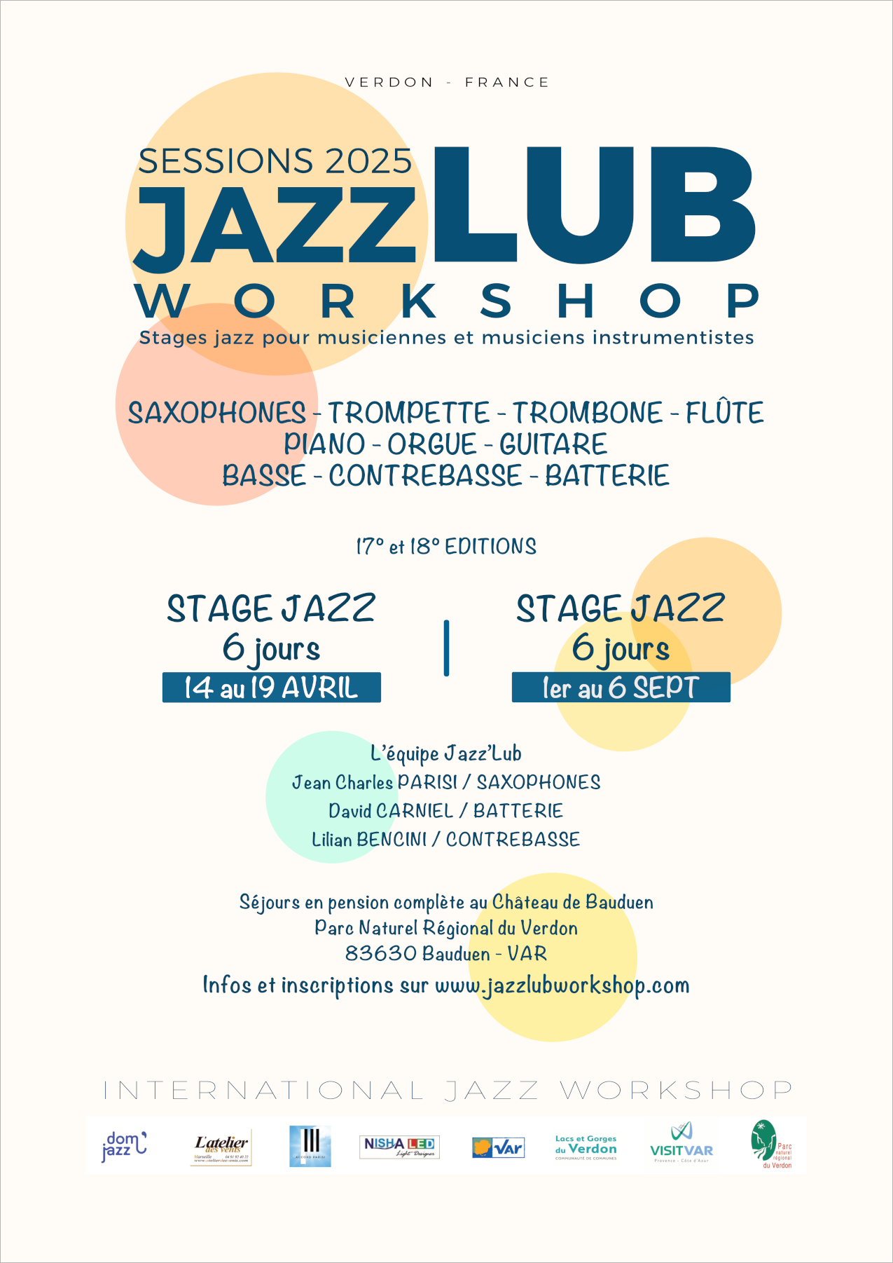 stage 2025 - Jazz'Lub Workshop