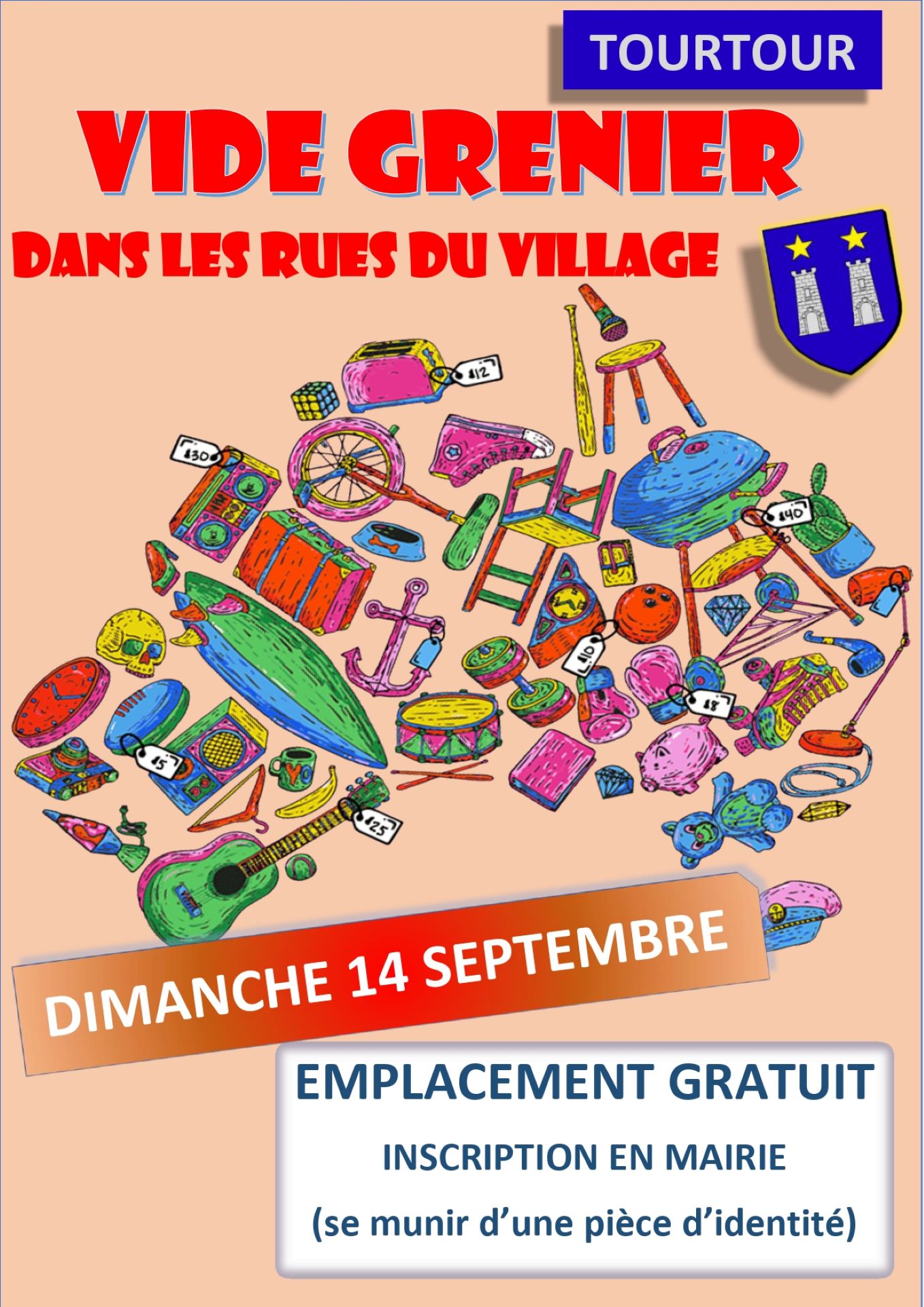 Affiche - Vide-grenier_Tourtour