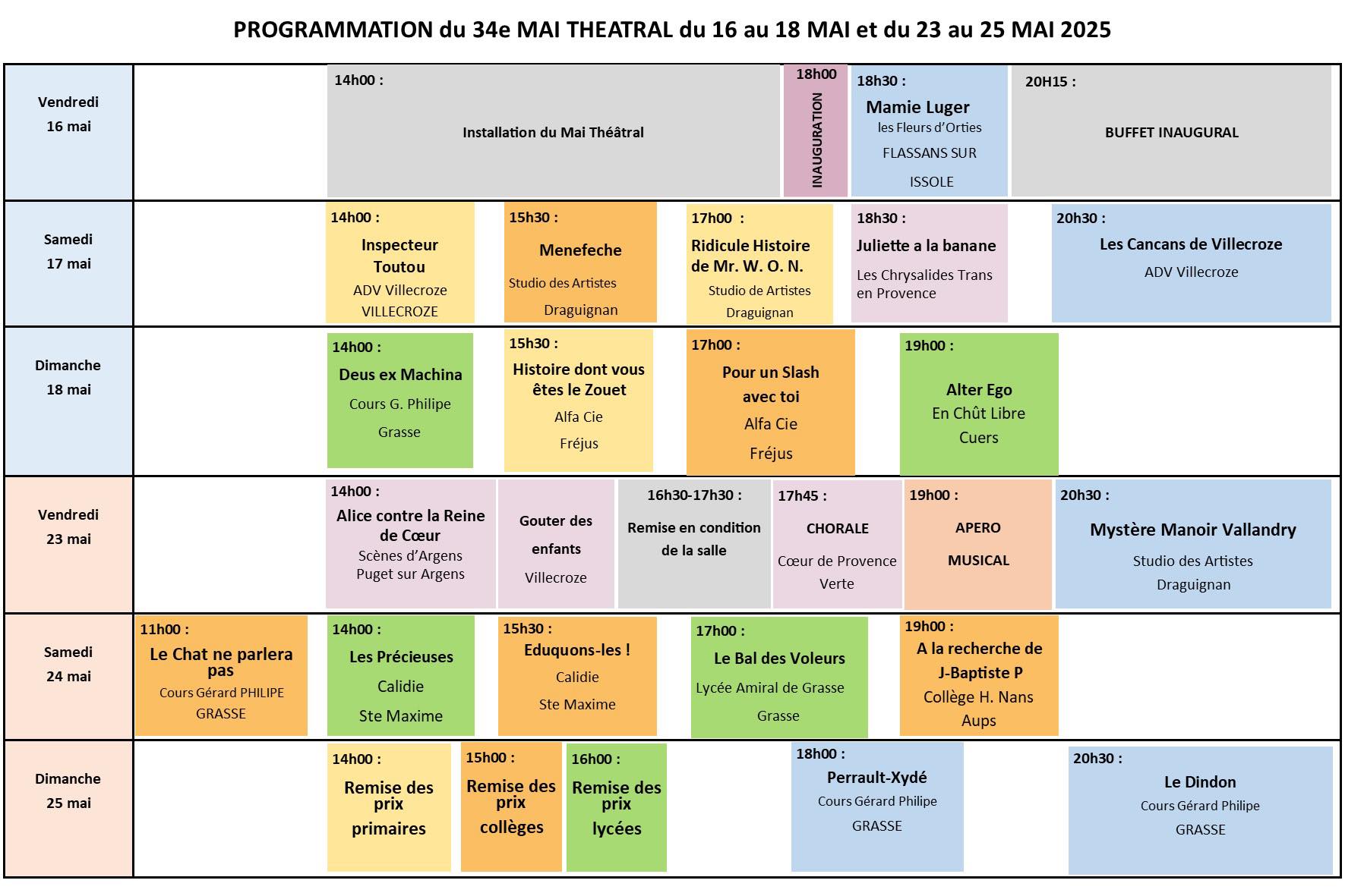 34ème édition du Mai Théâtral_Villecroze