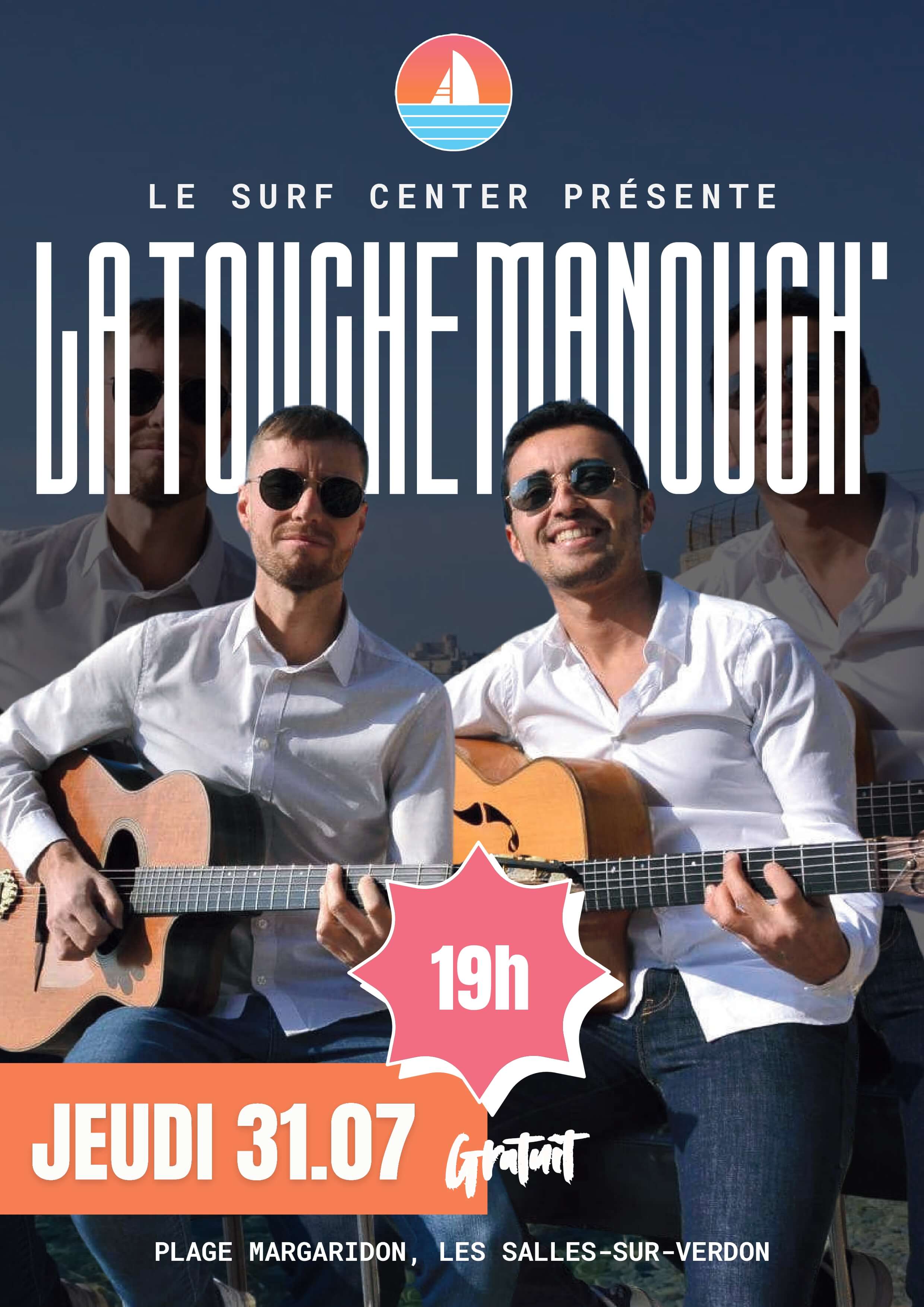 La Touch'Manouch - Concerts au Surf Center