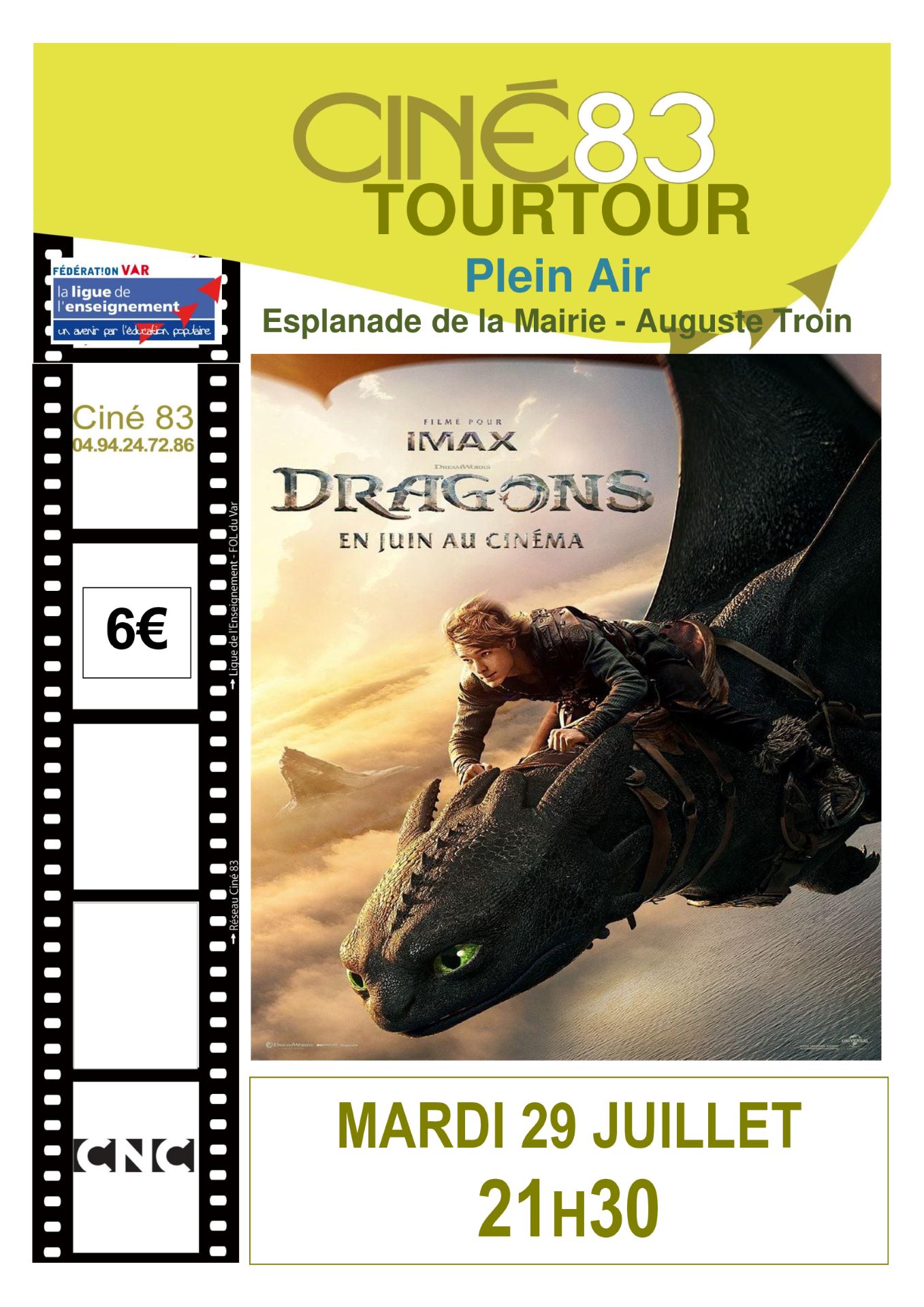 Affiche - Cinéma plein air_Tourtour