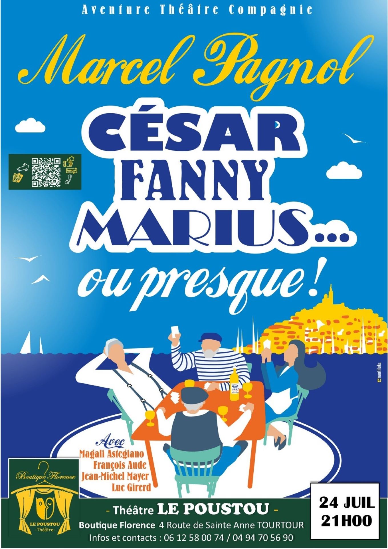 Affiche - Théâtre - Le Poustou - Tourtour