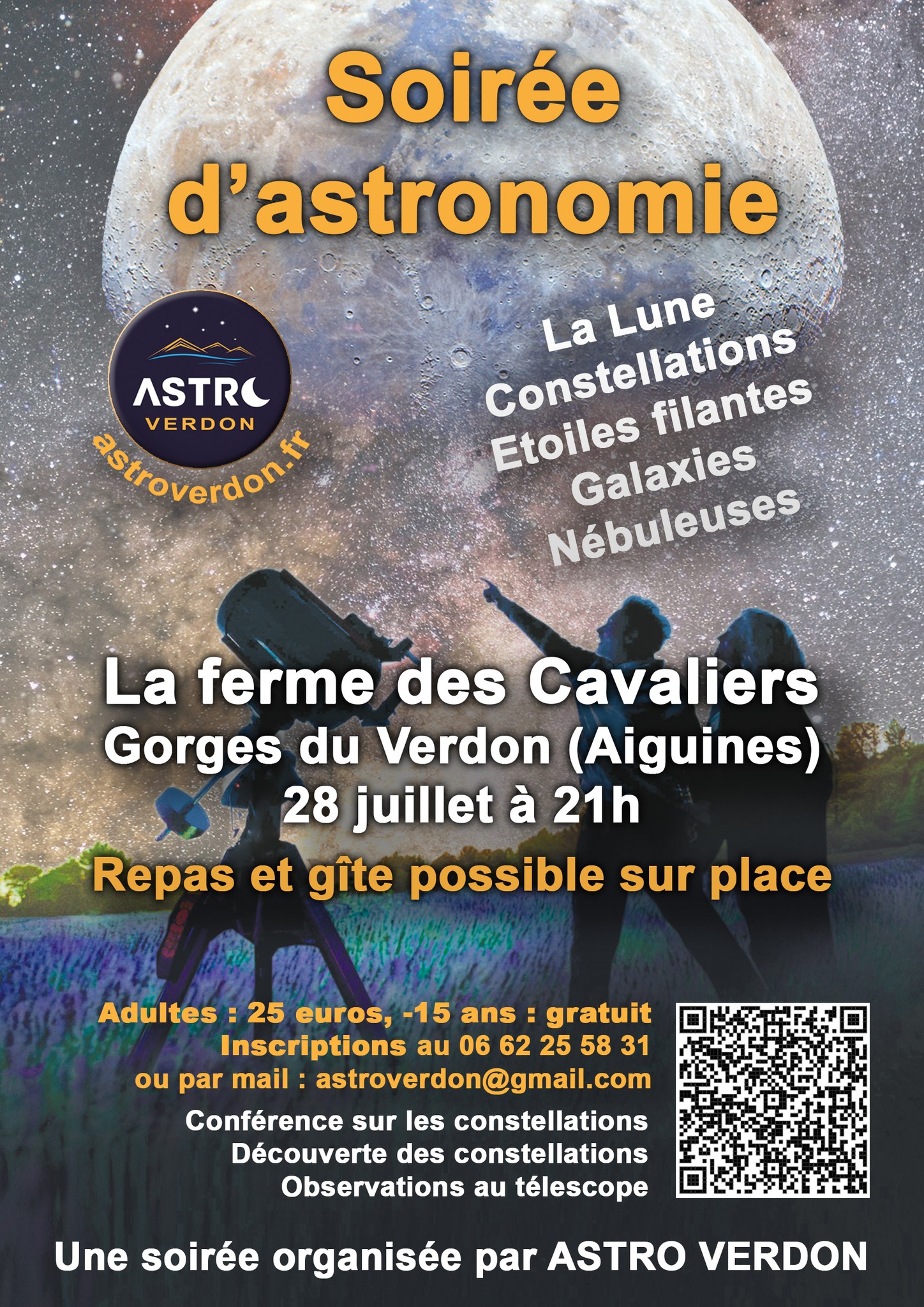 Affiche - Soirée astronomie