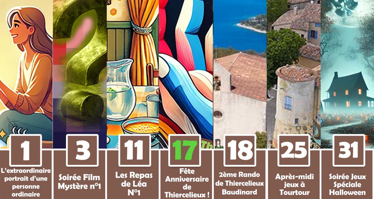 Programmation d'octobre - Les animations du Thiercelieux_Aups