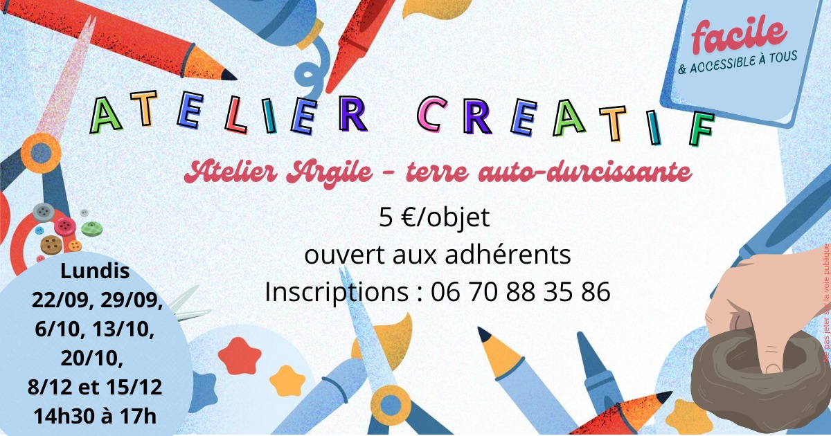Affiche - Ateliers créatifs