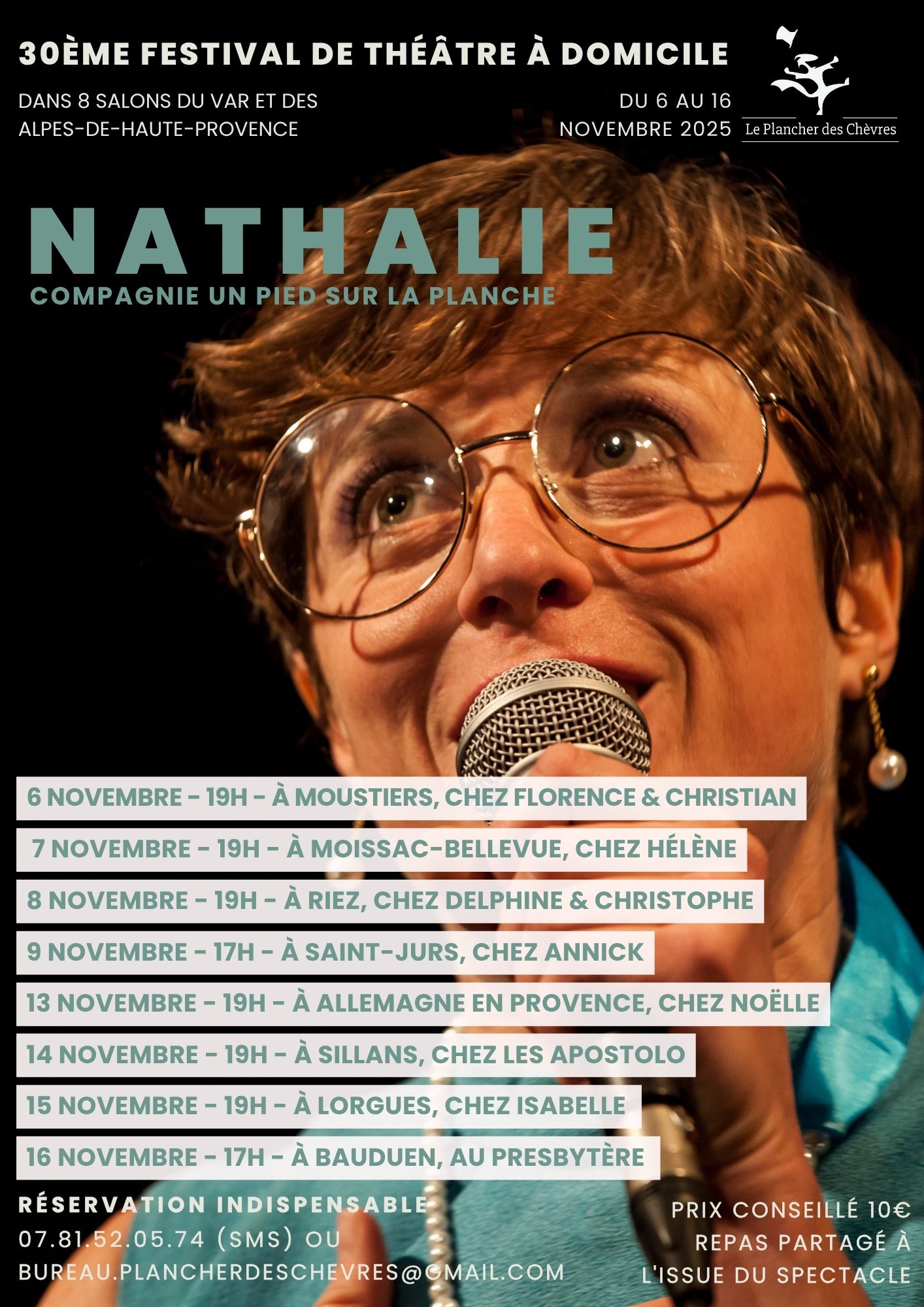 30ème Festival itinérant de théâtre à domicile : NATHALIE_Moissac-Bellevue