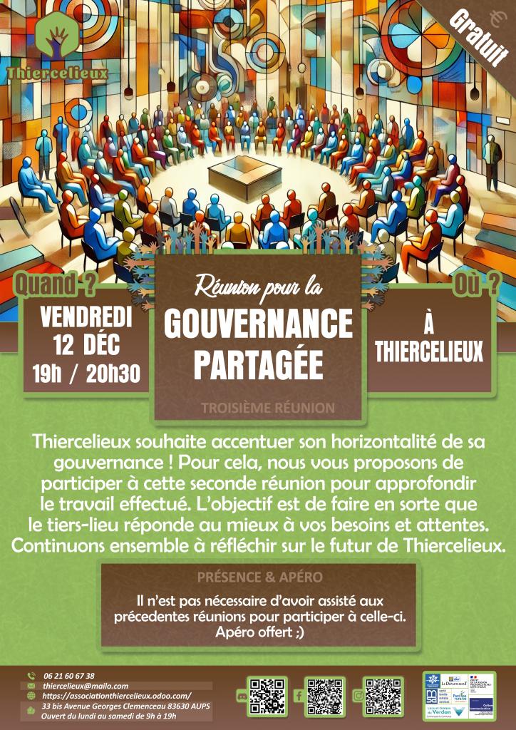 Réunion pour la gouvernance partagée - Les animations du Thiercelieux_Aups