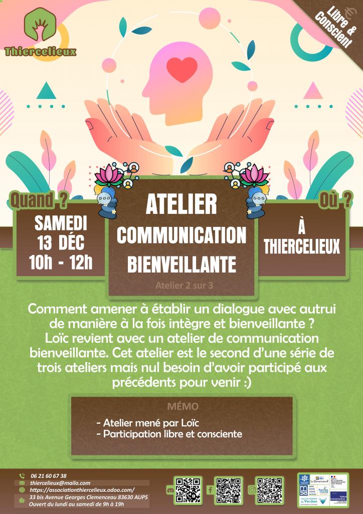 Atelier communication bienveillante - Les animations du Thiercelieux_Aups