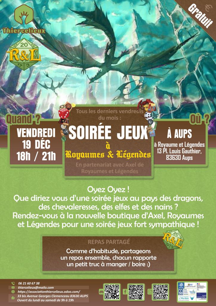 Soirée Jeux - Les animations du Thiercelieux_Aups