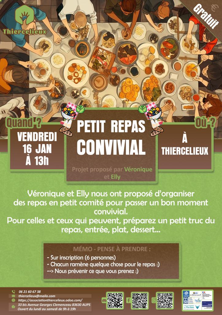 Petit repas convivial - Les animations du Thiercelieux_Aups