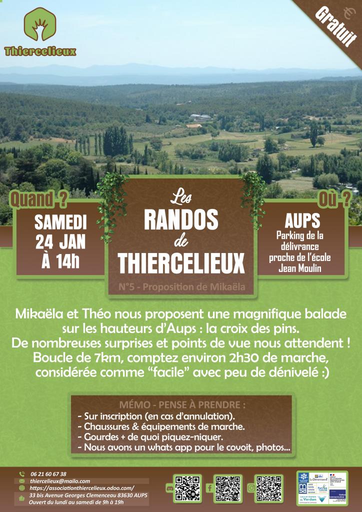 Rando à la Croix des Pins - Les animations du Thiercelieux_Aups