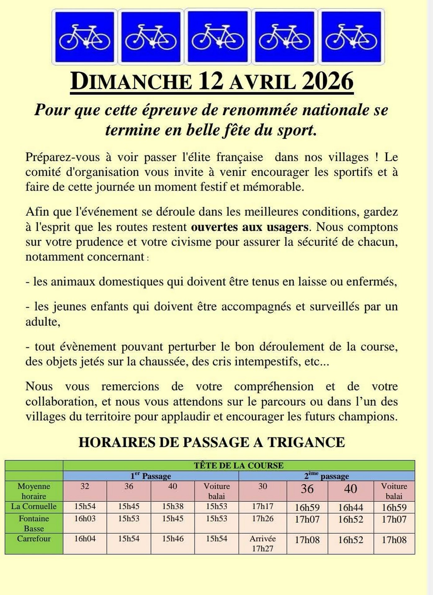 Infos pratiques - 18e Grand Prix Cycliste Artuby Verdon_Trigance