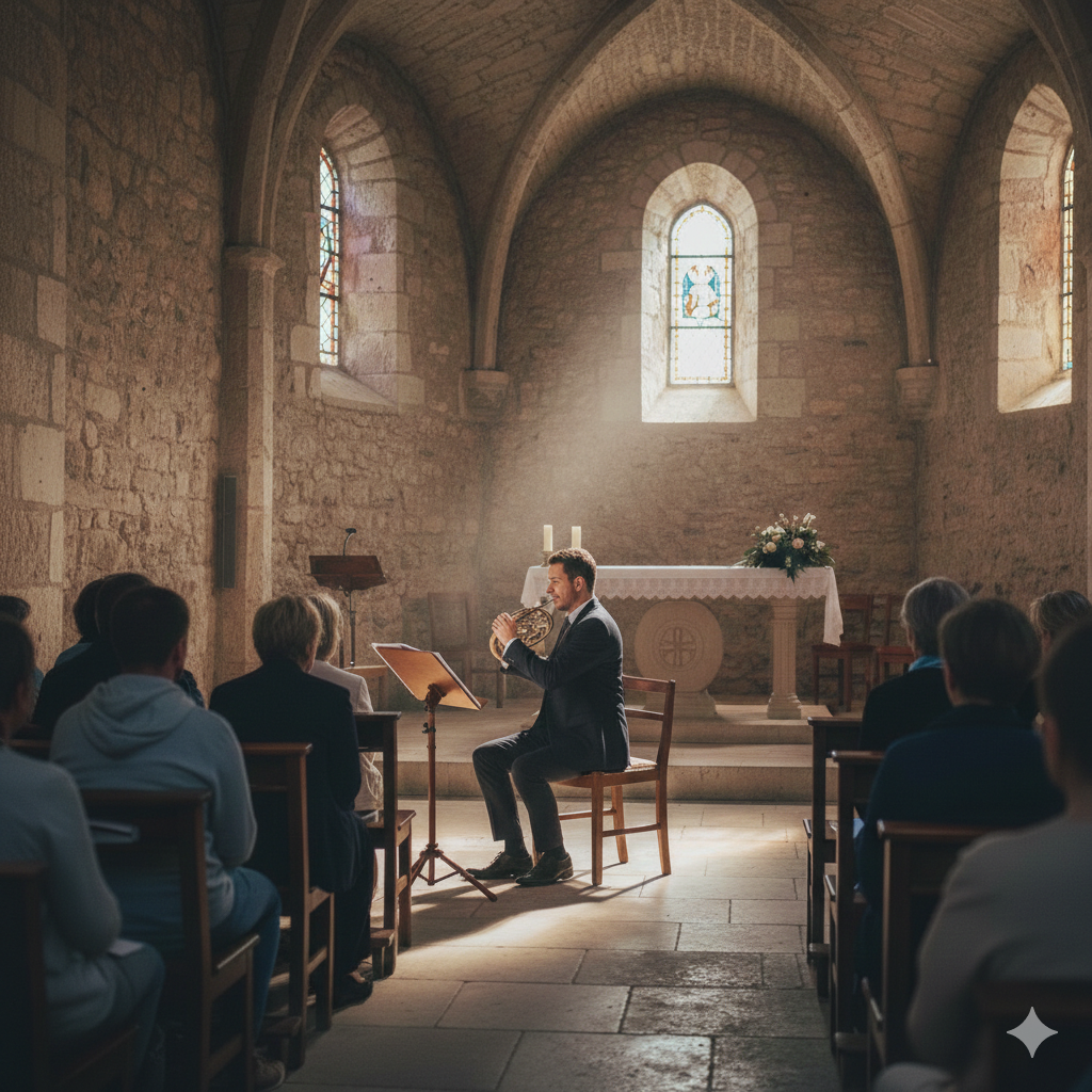 Image créée par l'IA - Concert de cor