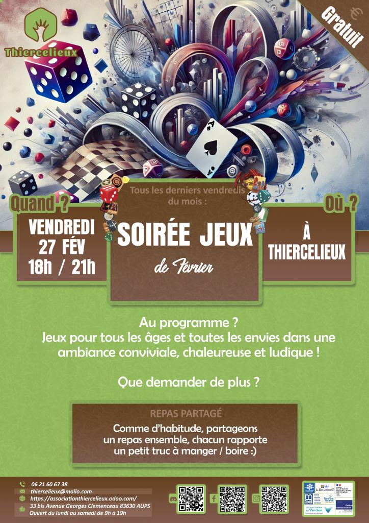 Soirée jeux - Les animations du Thiercelieux_Aups