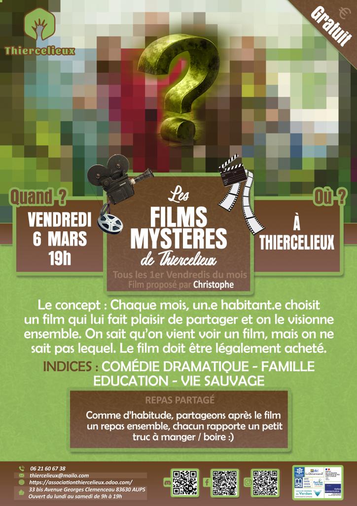 Le film mystère - Les animations du Thiercelieux_Aups