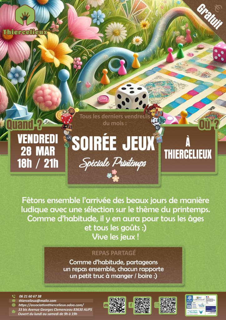 Soirée jeux - Les animations du Thiercelieux_Aups