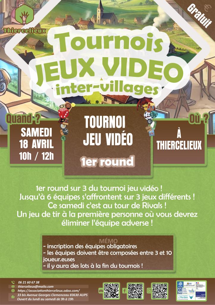 Tournoi  jeux vidéo - Les animations du Thiercelieux_Aups