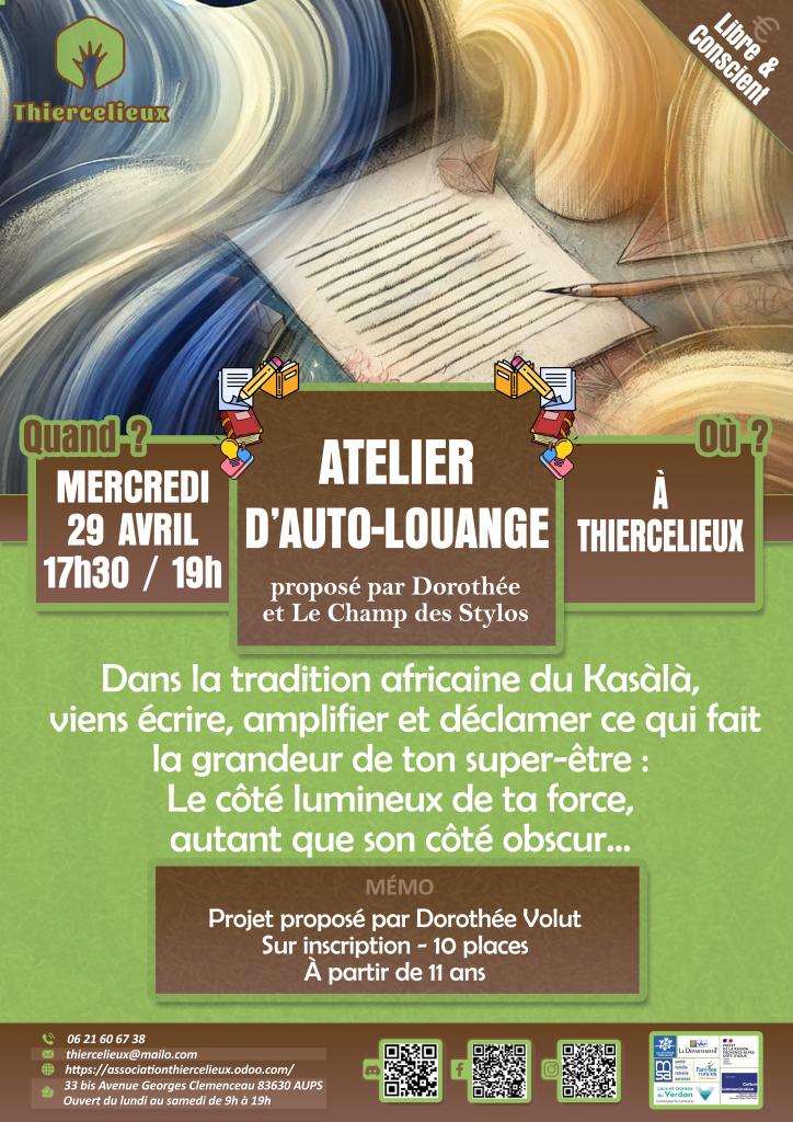 Atelier d'auto-louange - Les animations du Thiercelieux_Aups