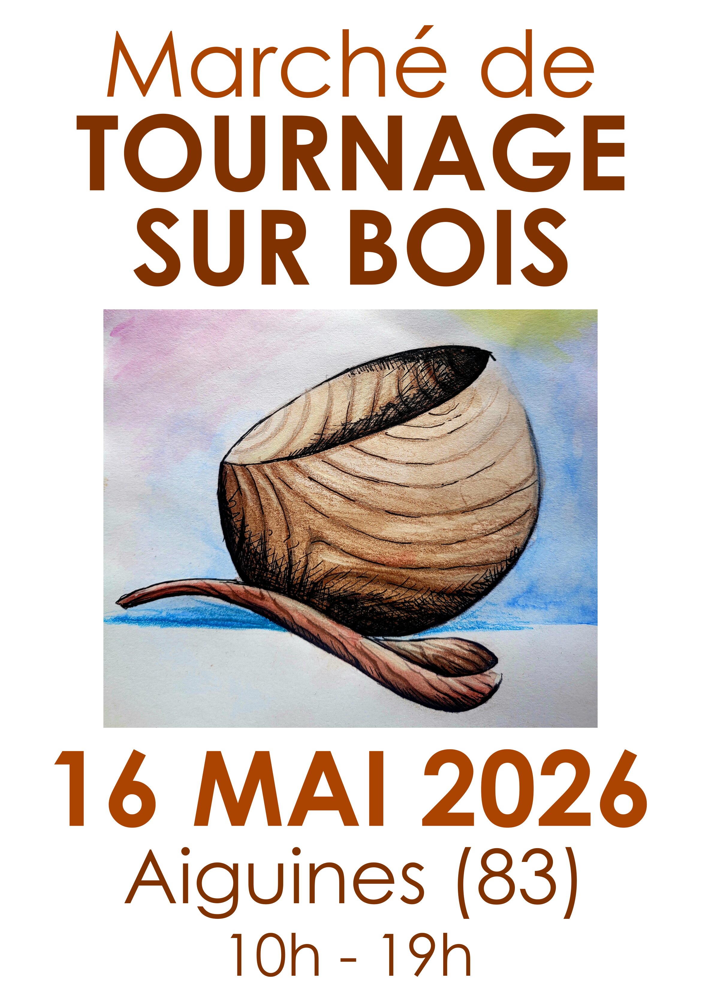 Marché de tournage sur bois