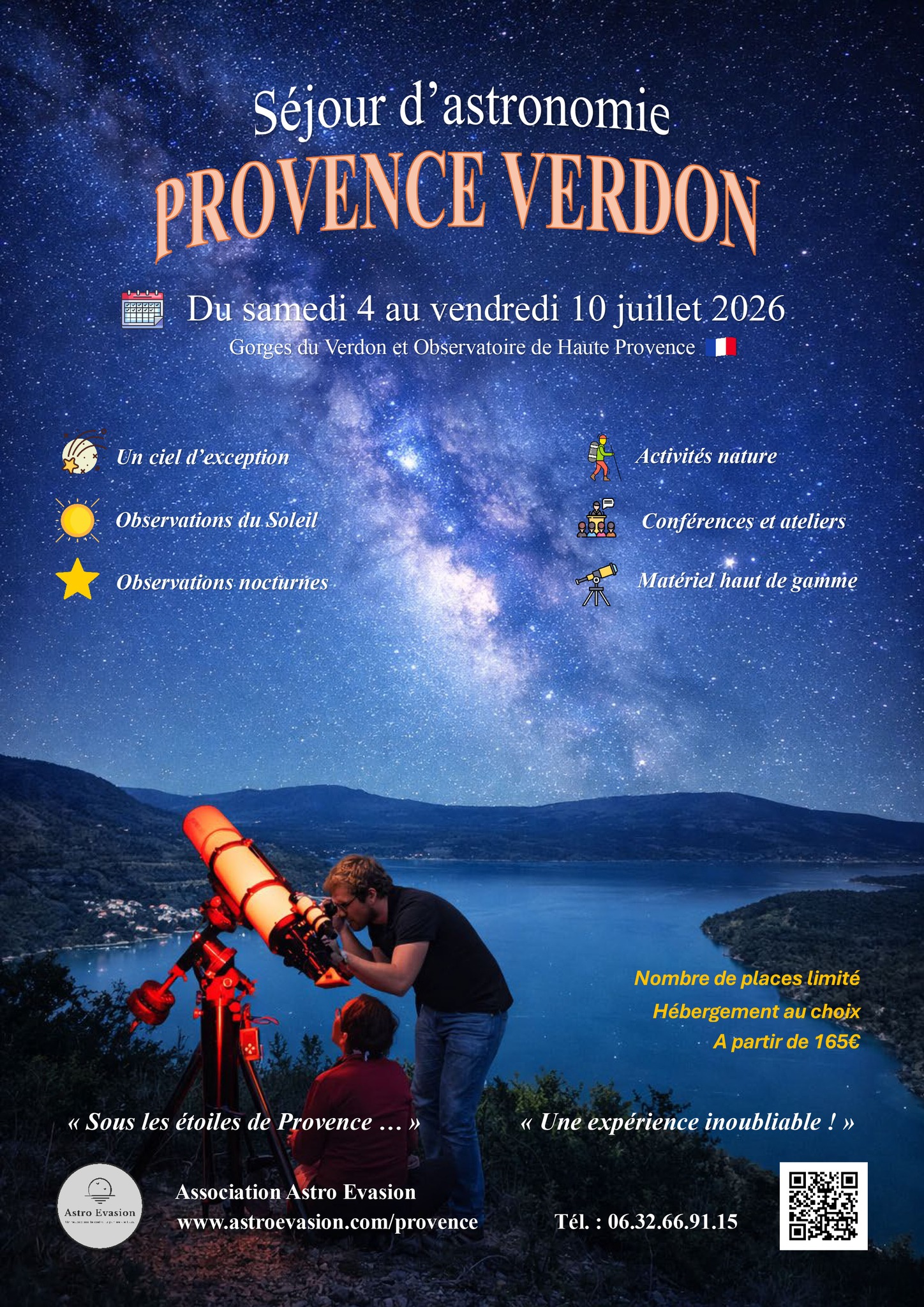 Séjour astronomie avec Astro Evasion