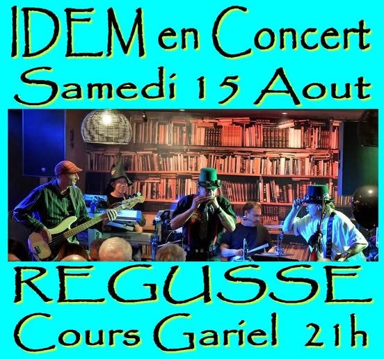 Affiche - Concert avec Idem 13_Régusse