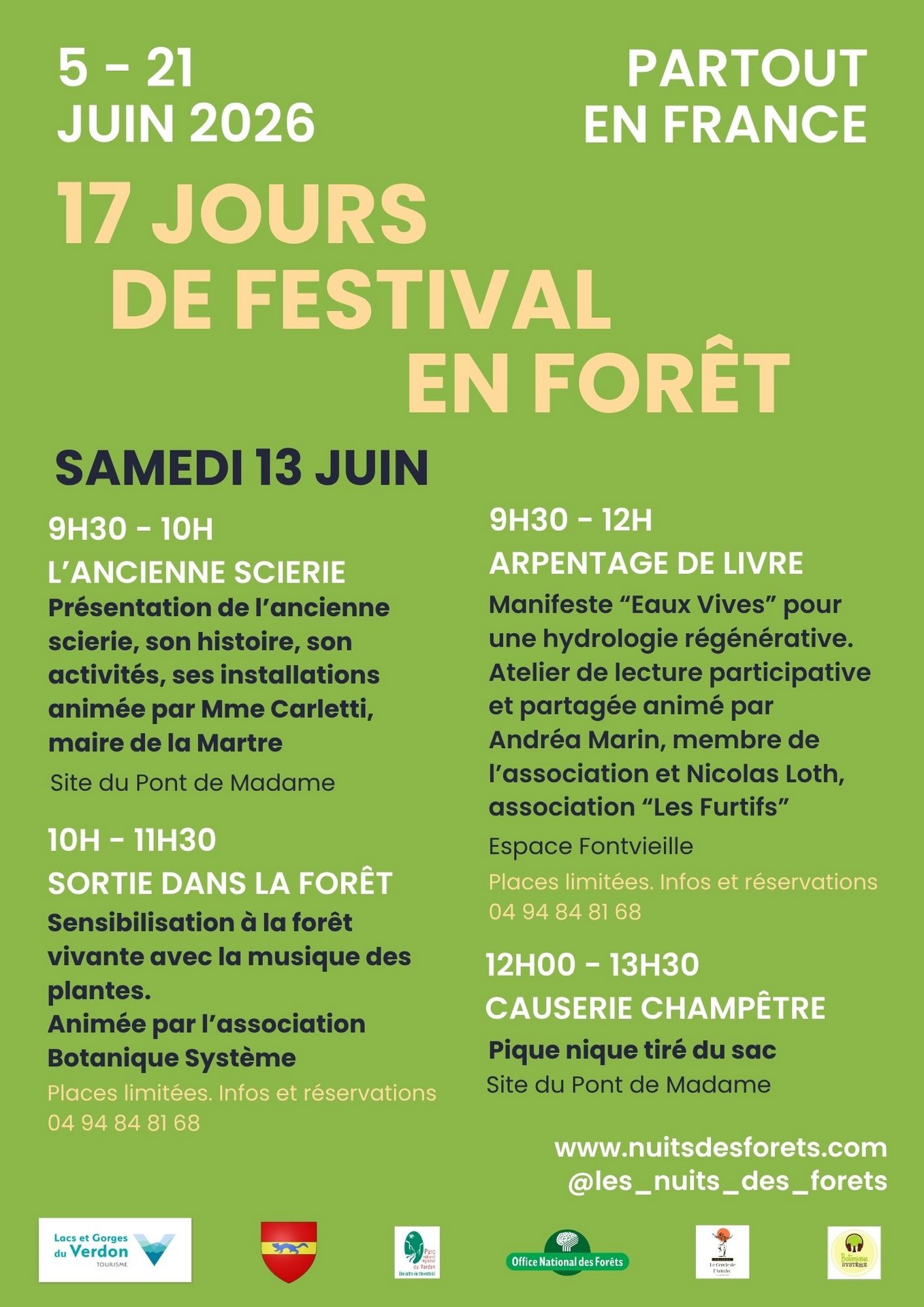 Programme de la matinée 2026 - Nuits des Forêts : Forêt du Brouis_La Martre