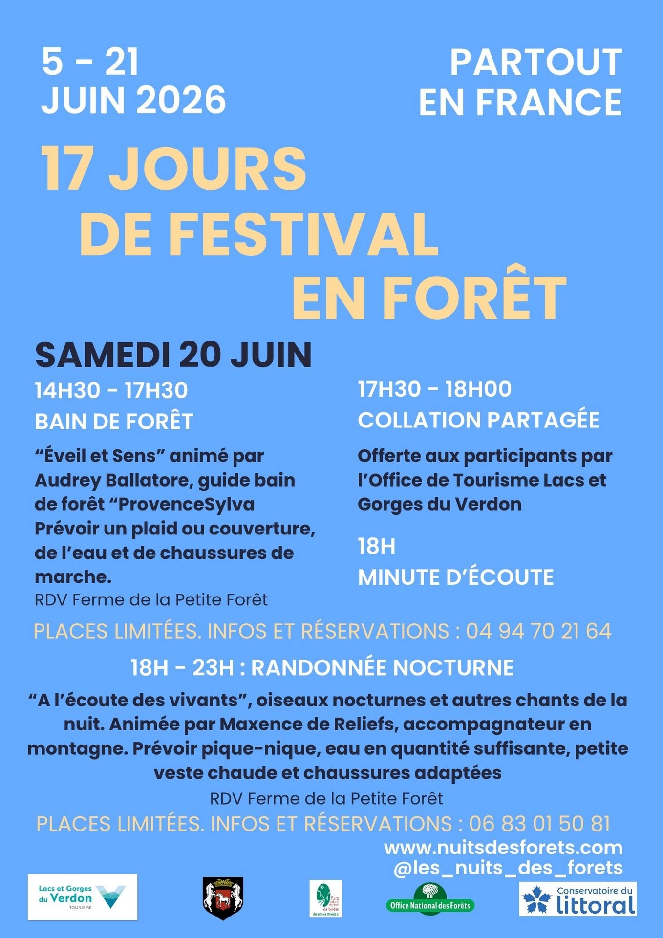Programme 2026 - Nuits des Forêts : Grande Forêt d'Aiguines_Aiguines
