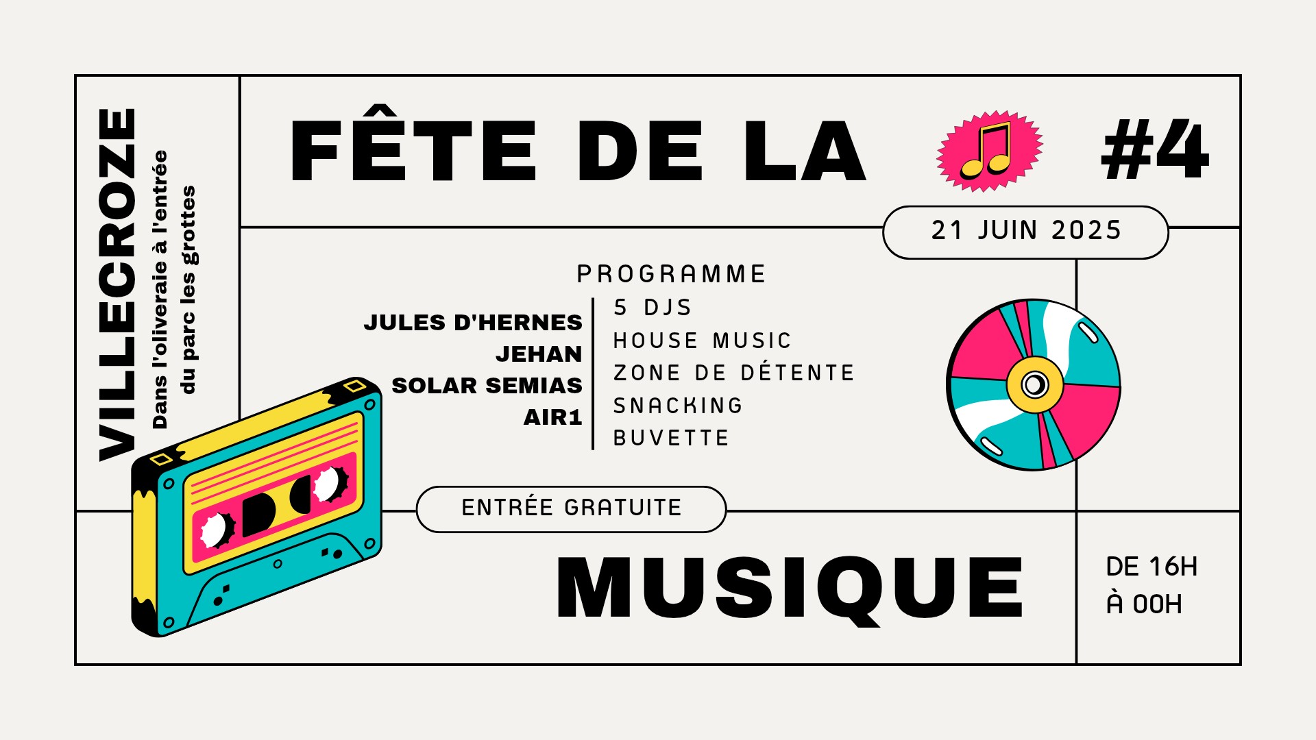House Music avec 5 DJ - Fête de la Musique à Villecroze_Villecroze