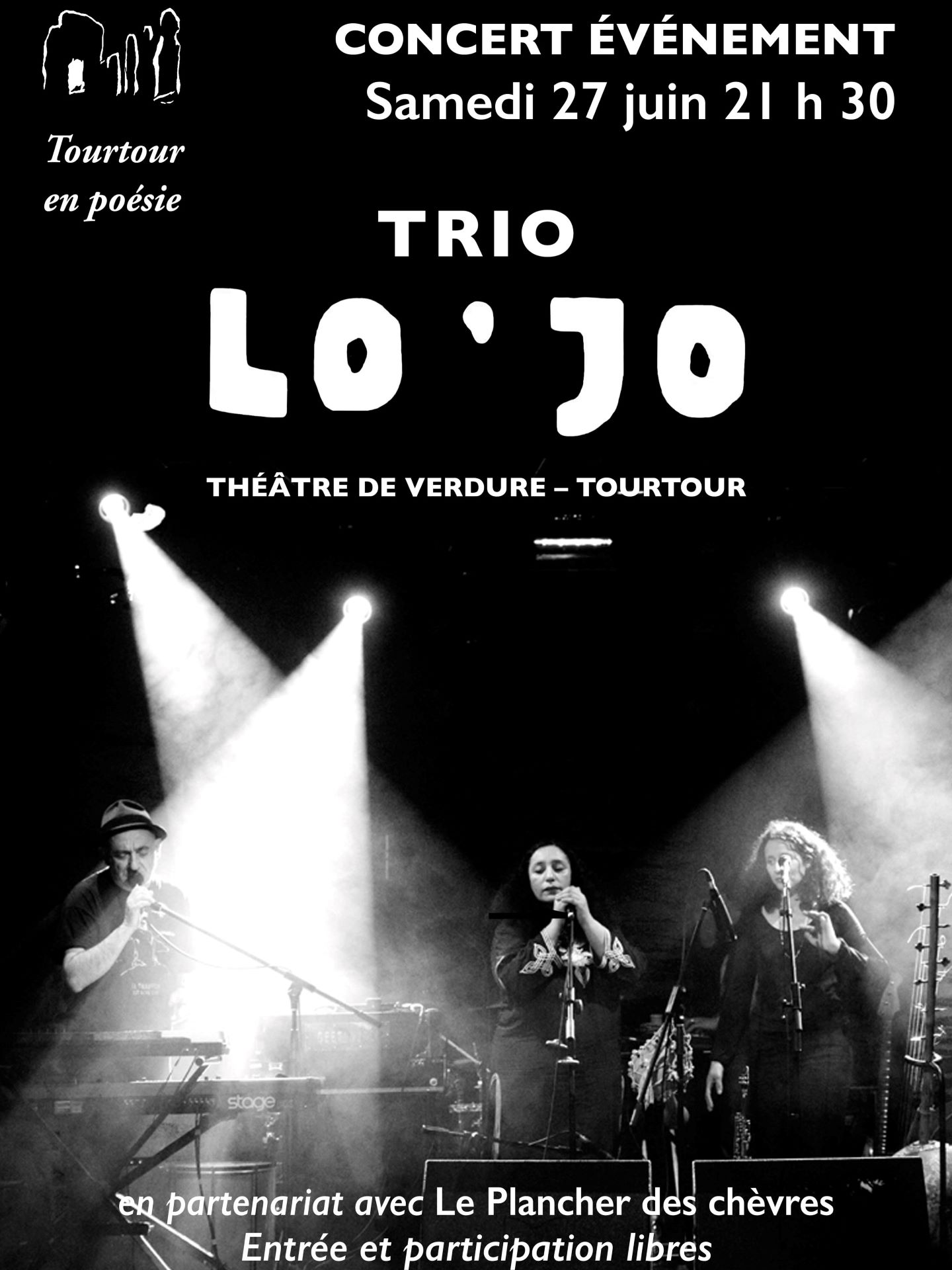 Concert Trio Lo'Jo - 5e Festival de Poésie de Tourtour