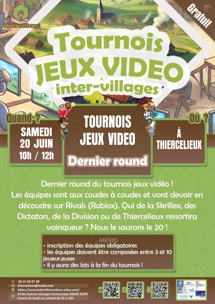 Tournoi  jeux vidéo - Les animations du Thiercelieux_Aups