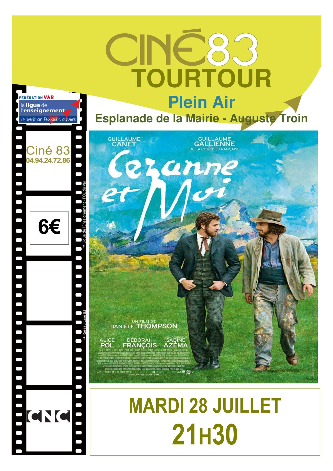 Cezanne et moi - Cinéma plein air