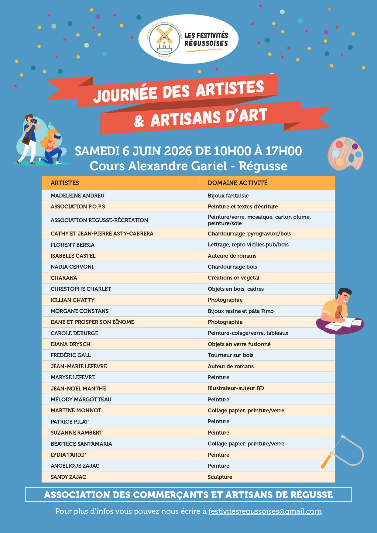 Exposition les artistes et artisans du Verdon_Régusse