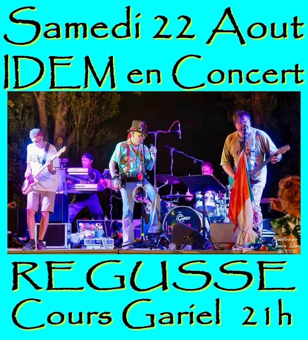 Affiche - Concert avec Idem 13_Régusse