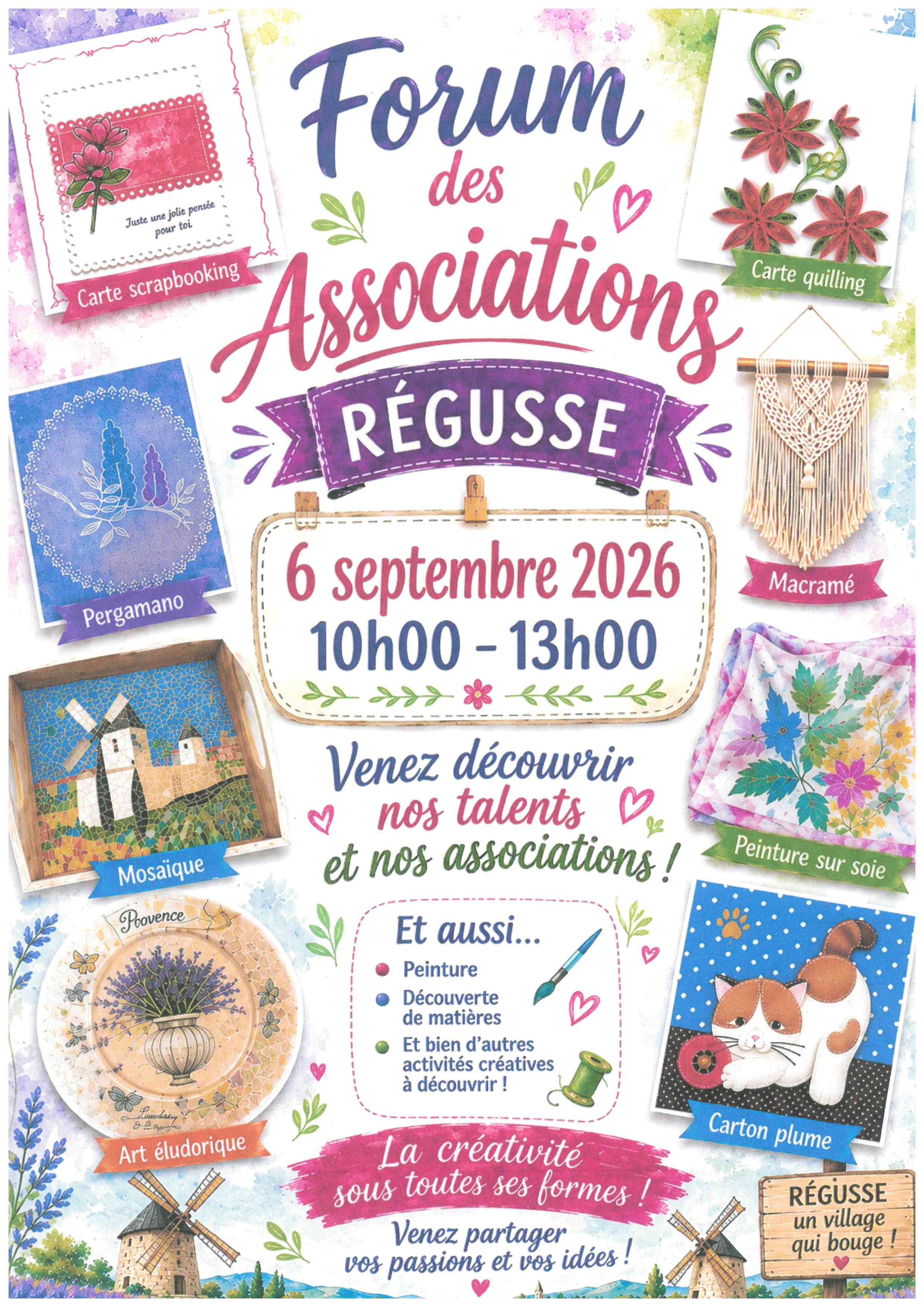 Affiche - Forum des Associations Régussoises_Régusse