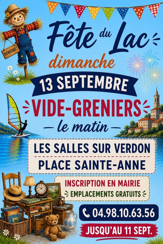 Fête du lac de Sainte-Croix - Vide-greniers_Les Salles-sur-Verdon