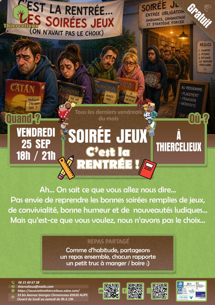 Soirée jeux - Les animations du Thiercelieux_Aups