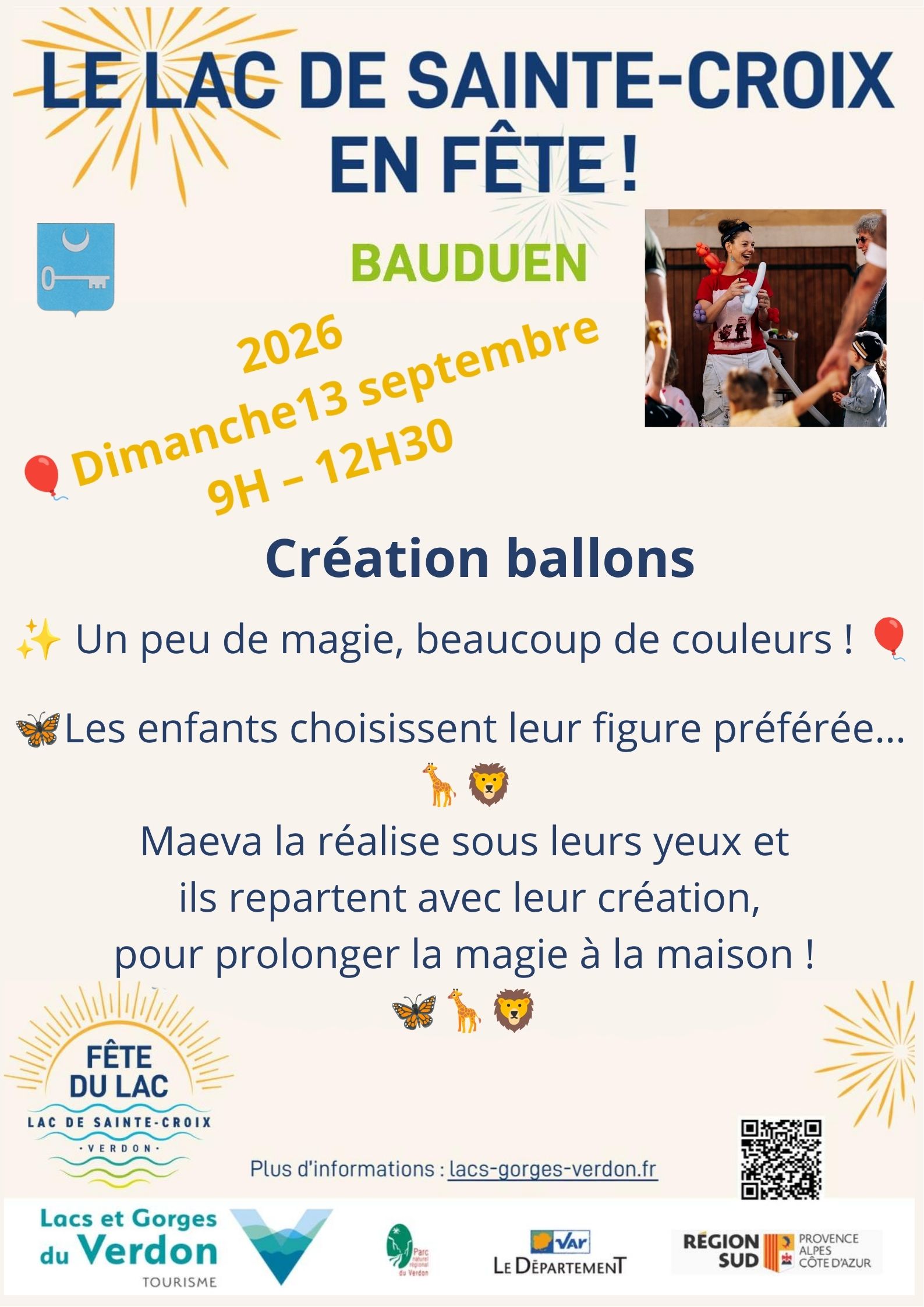 Fête du lac de Sainte Croix - Créations ballons par Maeva_Bauduen